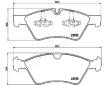 Sada brzdových platničiek kotúčovej brzdy JAPANPARTS PA-0528AF