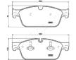 Sada brzdových platničiek kotúčovej brzdy JAPANPARTS PA-0532AF