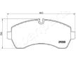 Sada brzdových platničiek kotúčovej brzdy JAPANPARTS PA-0539AF