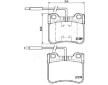 Sada brzdových platničiek kotúčovej brzdy JAPANPARTS PA-0601AF