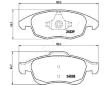 Sada brzdových platničiek kotúčovej brzdy JAPANPARTS PA-0603AF