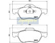 Sada brzdových platničiek kotúčovej brzdy JAPANPARTS PA-0709AF