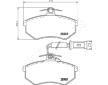 Sada brzdových destiček, kotoučová brzda JAPANPARTS PA-0903AF