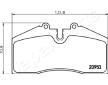 Sada brzdových platničiek kotúčovej brzdy JAPANPARTS PA-0904AF