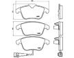 Sada brzdových platničiek kotúčovej brzdy JAPANPARTS PA-0929AF