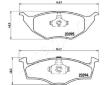 Sada brzdových platničiek kotúčovej brzdy JAPANPARTS PA-0946AF