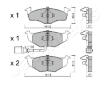 Sada brzdových platničiek kotúčovej brzdy JAPANPARTS PA-0955AF