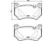 Sada brzdových destiček, kotoučová brzda JAPANPARTS PA-0962AF