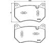 Sada brzdových destiček, kotoučová brzda JAPANPARTS PA-0963AF