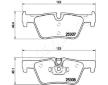 Sada brzdových platničiek kotúčovej brzdy JAPANPARTS PP-0102AF