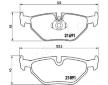 Sada brzdových platničiek kotúčovej brzdy JAPANPARTS PP-0110AF
