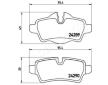 Sada brzdových platničiek kotúčovej brzdy JAPANPARTS PP-0119AF