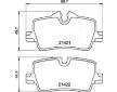 Sada brzdových platničiek kotúčovej brzdy JAPANPARTS PP-0122AF