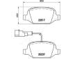 Sada brzdových platničiek kotúčovej brzdy JAPANPARTS PP-0207AF
