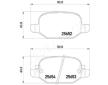 Sada brzdových platničiek kotúčovej brzdy JAPANPARTS PP-0208AF