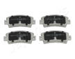 Sada brzdových platničiek kotúčovej brzdy JAPANPARTS PP-0210AF