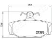Sada brzdových platničiek kotúčovej brzdy JAPANPARTS PP-0320AF