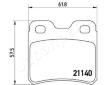 Sada brzdových platničiek kotúčovej brzdy JAPANPARTS PP-0401AF