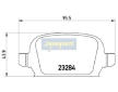 Sada brzdových platničiek kotúčovej brzdy JAPANPARTS PP-0402AF