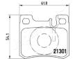 Sada brzdových platničiek kotúčovej brzdy JAPANPARTS PP-0510AF