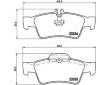 Sada brzdových destiček, kotoučová brzda JAPANPARTS PP-0511AF