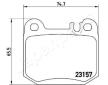 Sada brzdových platničiek kotúčovej brzdy JAPANPARTS PP-0519AF