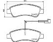 Sada brzdových platničiek kotúčovej brzdy JAPANPARTS PP-0609AF