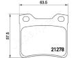 Sada brzdových platničiek kotúčovej brzdy JAPANPARTS PP-0615AF