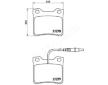 Sada brzdových platničiek kotúčovej brzdy JAPANPARTS PP-0616AF