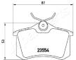 Sada brzdových platničiek kotúčovej brzdy JAPANPARTS PP-0700AF