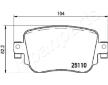 Sada brzdových platničiek kotúčovej brzdy JAPANPARTS PP-0900AF