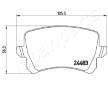 Sada brzdových platničiek kotúčovej brzdy JAPANPARTS PP-0904AF