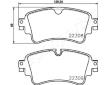Sada brzdových platničiek kotúčovej brzdy JAPANPARTS PP-0910AF