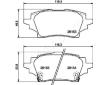 Sada brzdových destiček, kotoučová brzda JAPANPARTS PP-263AF