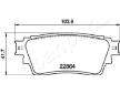 Sada brzdových destiček, kotoučová brzda JAPANPARTS PP-515AF