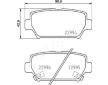 Sada brzdových destiček, kotoučová brzda JAPANPARTS PP-516AF