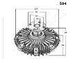 Spojka, větrák chladiče JAPANPARTS VC-504