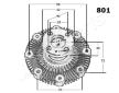Spojka, větrák chladiče JAPANPARTS VC-801