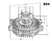 Spojka, větrák chladiče JapanParts VC-804