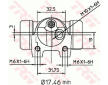 Válec kolové brzdy TRW BWC147
