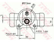 Válec kolové brzdy TRW BWC156