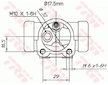 Válec kolové brzdy TRW BWC162