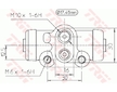 Válec kolové brzdy TRW BWC173