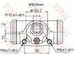 Válec kolové brzdy TRW BWD337