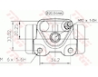 Válec kolové brzdy TRW BWF273