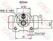 Válec kolové brzdy TRW BWH376