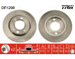 Brzdový kotouč TRW DF1208