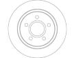 Brzdový kotouč TRW DF4425