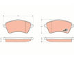 Sada brzdových destiček, kotoučová brzda TRW GDB1473