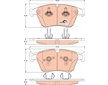 Sada brzdových destiček, kotoučová brzda TRW GDB1794